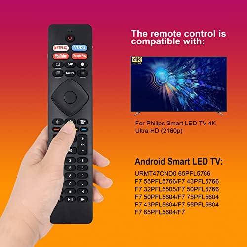 New RF402A-V14 IR Replacement Remote Control for Philips Android TV 43PFL5604/F7 43PFL5704/F7 50PFL5604/F7