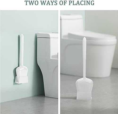 Wiavz WC četka i set držača, silikonska četka za WC školjku sa automatskim držačem za otvaranje/zatvaranje,čistač