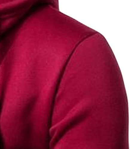 Muški džemper za blok u boji s rukavicama Ležerne prilike Ležerne prilike, spustite se spuštajte dugim rukavima