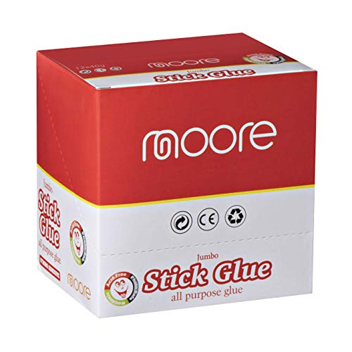 Moore 12 Jumbo ljepilo, 1,4 oz All Stick Ljepilo, čvrsto zadržite, jednostavan štap, brzo sušenje, netoksično,