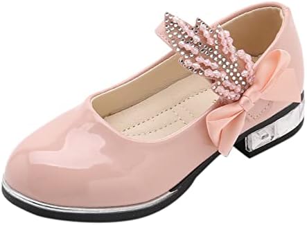 EOAOILO TODDLER Princeze cipele, djevojke djeca djeca s niskim potpeticama Bowknot princeze cipele vjenčane