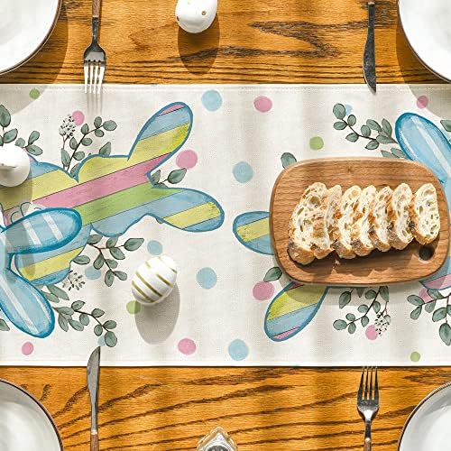 ARTOID mod akvarelor zečje zečje eukaliptus Uskršnji trkač stola, sezonska opruga kuhinja trpezarijski stol