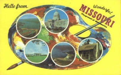 Pozdrav iz, Missouri razglednicu