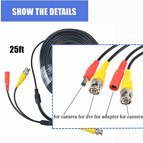 SLLEA 25ft Black BNC Zamjena kabela žice za LW1662MDW LW16122MW kabel kabela