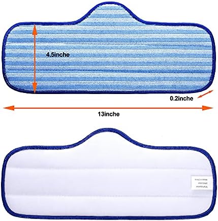Newbealer 6 kom. Zamjenski jastučići za mikrofiber kompatibilan sa all-in-1 pare mop, premium mikrofibrani