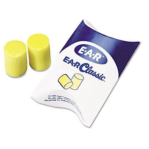3m 310-1001 E-A-R Classic Bežični uši za pena u pakovanju jastuka, 200 parova po kutiji, plastike, 1 x 1