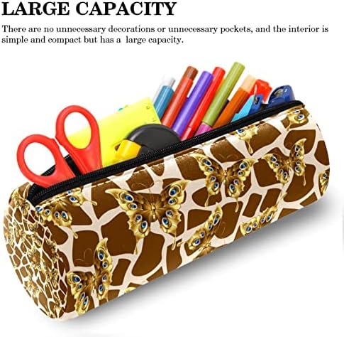 Guerotkr Case, torbica za olovke, vrećica za olovke, torbica za olovku Estetic, apstraktne žirafe kože zlatni