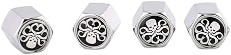 4pcs modne ventile za gume stabnje col cool srebro za Hydra Logo S.h.i.L.d. Privlačni poklopac prašine amblema