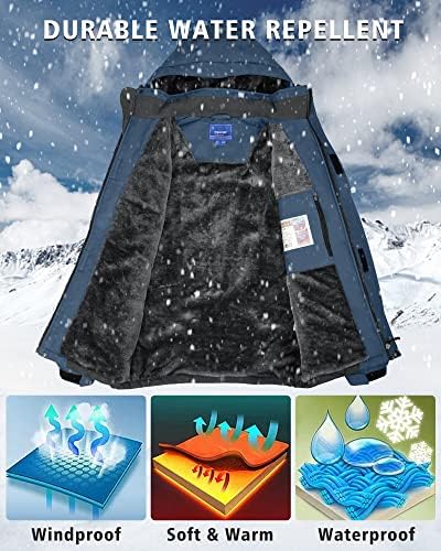 Rapoo Muška zimska jakna za skijanje Mountain vodootporna jakna za kišu otporna na vjetar