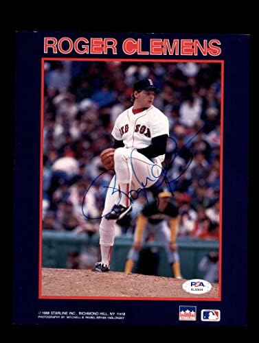 Roger Clemens PSA DNK potpisao je 8x10 fotografija Autograph Red Sox