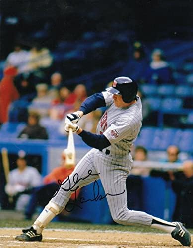 GENE LARKIN Minnesota blizanci Akcija potpisan 8x10 - autogramirane MLB fotografije