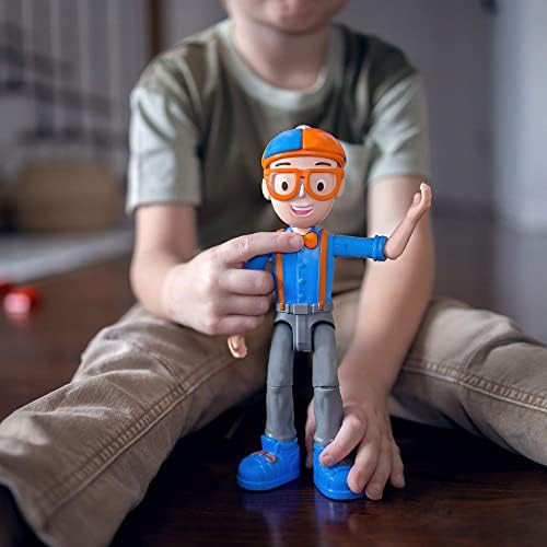 Blippi Govorna figura, 9-inčna zglobna igračka sa 8 zvukova i fraza, Pozabilna figura inspirisana popularnim
