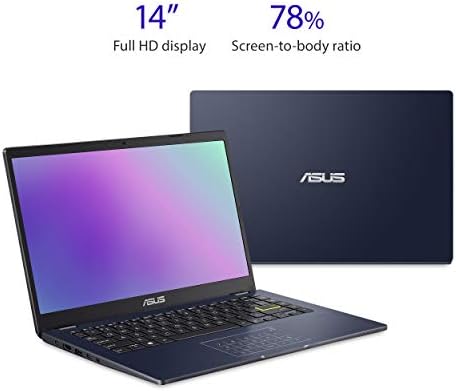 ASUS Laptop L410 Ultra Thin Laptop, 14 FHD-ekran, Intel Celeron N4020-procesor, 4GB-RAM, 128GB skladište,