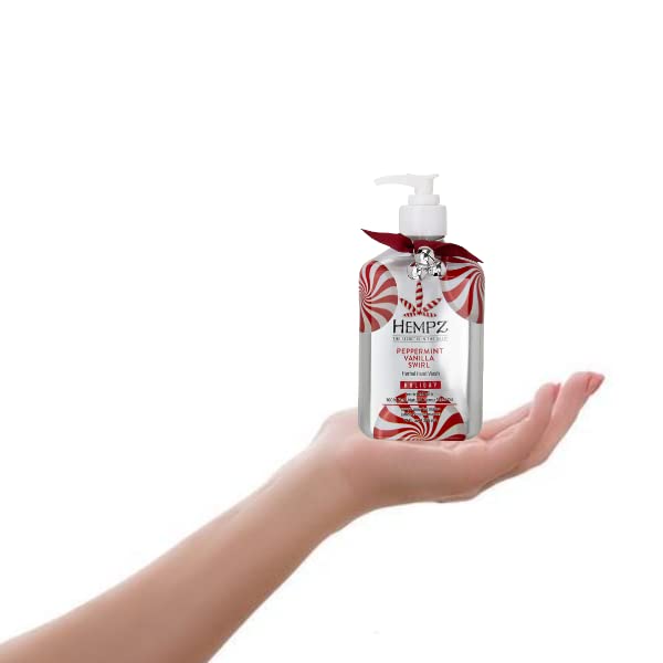 Hempz Holiday Peppermint Vanilla Swirl ručno pranje 12oz ograničeno izdanje