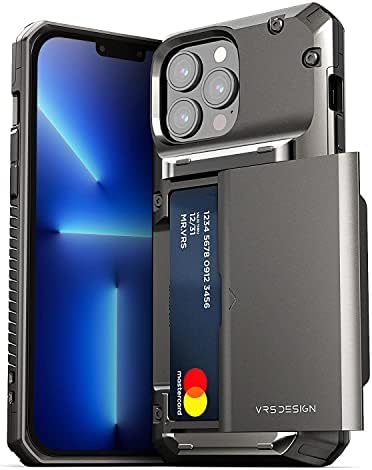 VRS Design Damda Glide Pro za iPhone 13 Pro Max, čvrst poluauto-novčanik [4 kartice] Kompatibilan za iPhone