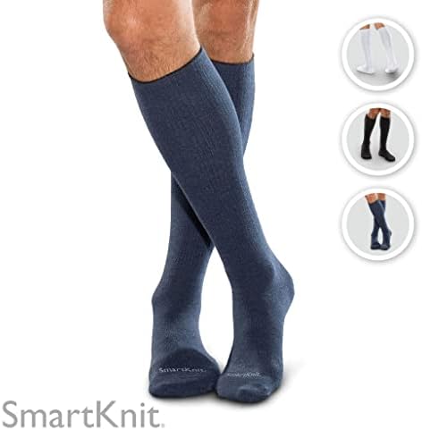 SmartKnit bešavne čarape za prekomjerne kale za dijabetes, artritis ili osjetljive noge, 1 par
