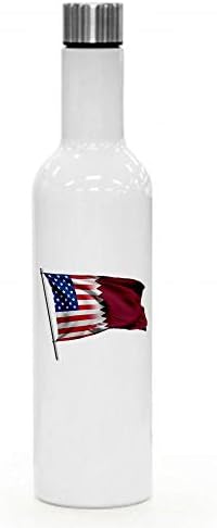 Exprestbest 25oz izolirana vina / voda za vodu - zastava Katara - Mnogo opcija