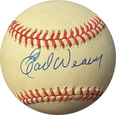 Earl Weaver potpisao je Roal Rawlings Službena američka liga bejzbol - autogramirani bejzbol