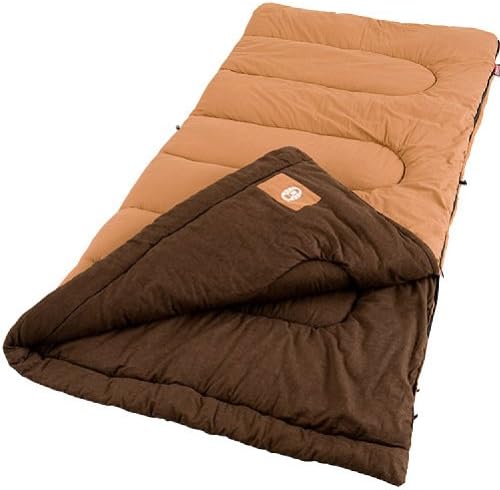 Coleman Dunnock Hladna torba za spavanje, 20 ° F Kampiranje za spavanje za odrasle, udobnu i topla vrećicu