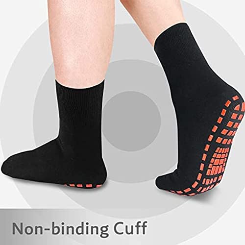 NOVAYARD 5 pari neklizajućih čarapa-neklizajuće čarape za posadu za bolničke dijabetičare Yoga Pilates Barre