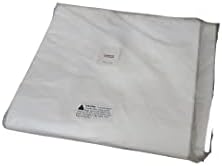 Bijela plastična torba za plastičnu majicu s ručkama - 21 x 11,5 x 6,5 pakovanje od 100 - za višekratnu