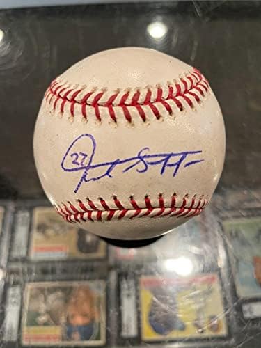 Giancarlo Stanton Marlins Yankees Single Potpisan igra Rabljena bejzbol JSA - AUTOGREMENA BASEBALLS