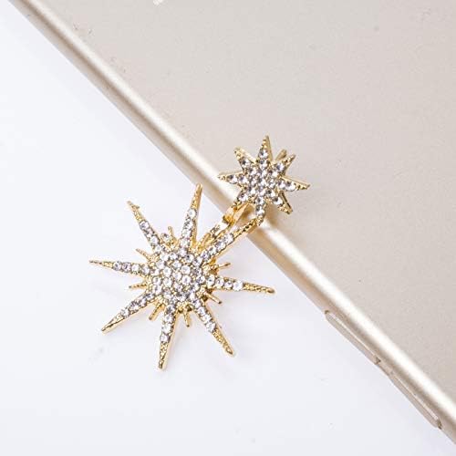 Ženske naušnice Starburst-naušnice Big Star-naušnice Crystal Star Dangle, idealan poklon za majku, kćer,