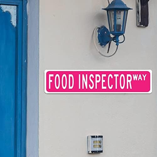 Inspektor prehrambenih napada Metalni znak Preporučeni Inspektor Dekor prehrambeni inspektor Poklon Zidna