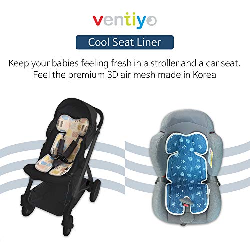 Ventiyo baby kolica za bebe ploča za sjedala s prozračnim 3D mrežama - cvjetno more