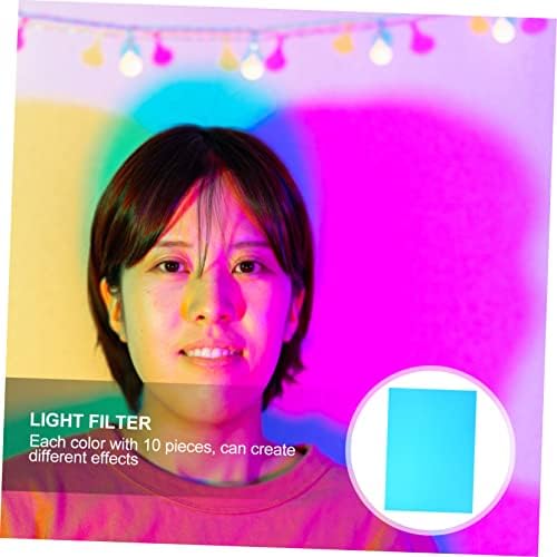 Solustre Clear Jel Bright Color Film Transparency Film Plavi filter 10pcs Transparentno Film Plastični lim