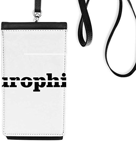 Moderna riječ Turofil Art Deco poklon modni telefon novčanik torbica viseći mobilni torbica crni džep