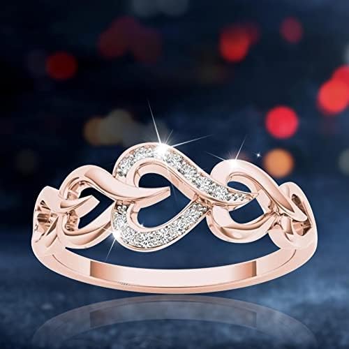 Prstenovi za vjenčanje i angažovanje Angažovanje Ženski prsten umetnuli zircon modni prsten za ličnost Ženski