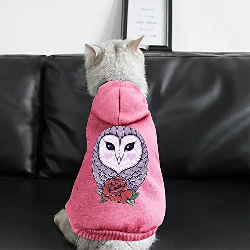 Owl ruže personalizirani kućne ljubimce za kućne ljubimce mekani ugodno odjeća za pse prozračne kućne ljubimce