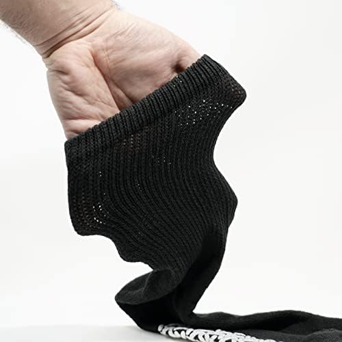 Amu Solutions 6 pari Nevezavajuća labava fit čarapa - neklizajuće dijabetičke čarape za muškarce i žene
