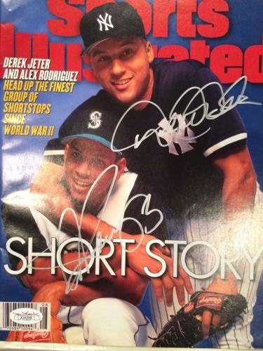 Derek Jeter Alex Rodriguez Dual Autographed 2 / 24 / 1997 si Magazine-no Reprint Jsa - MLB magazini sa autogramom