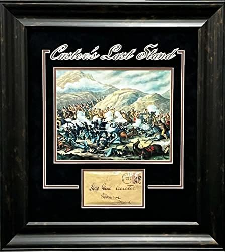 General George Armstrong Custer Građanski rat Indija Potpisan autogram fotografija Okvir JSA - autogramirane
