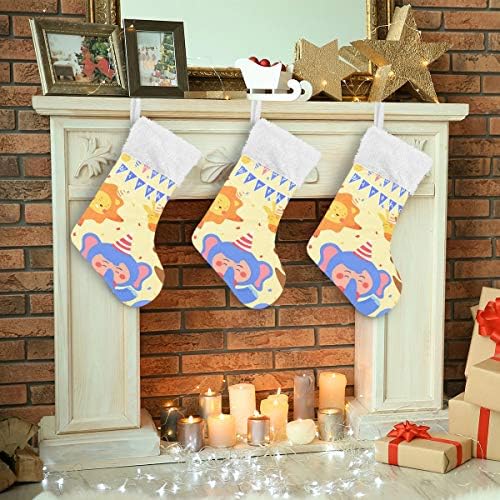 Pimilagu Božićne čarape za božićne čarape 1 paket 17.7 , viseći čarape za božićnu dekoraciju
