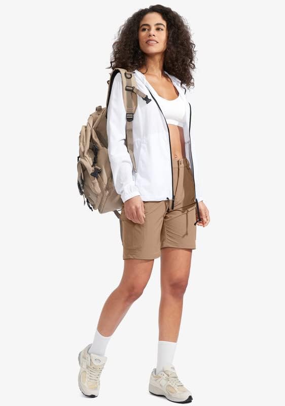 Santiny ženske pješačke garderne hlače sa 7 džepa laganih brzih suvih 7-inčnih dugih golf kratkih hlača