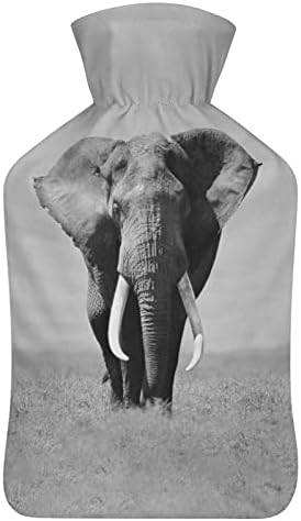 Crno-bijela slonova guma za toplu vodu s rukom poklopci ruke Flower Toper tople vode