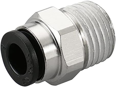 Baomain 1/4 PT muški konac 6mm potisni spoj pneumatskog konektora za brzu opremu paket od 20