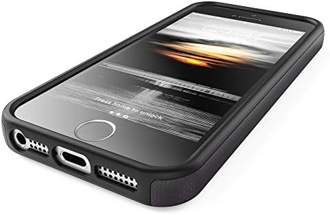 CRAVE iPhone SE [] Slučaj, futrola za dual zaštitu za iPhone 5 / 5S / SE - crna