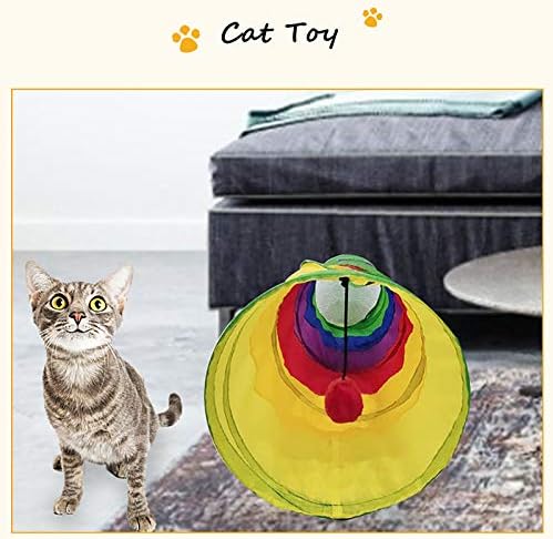 Icagy CAT tunel za unutrašnje mačke interaktivne, kune za kućne tunele, igračke za kućne ljubimce igraju