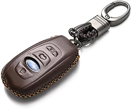 Vitodeco koža daljinski Smart Key Fob poklopac kućišta sa ključnim lancem kompatibilnim za Subaru Forester,