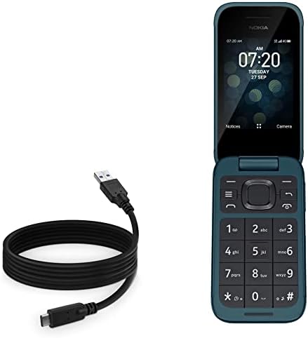 Boxwave Cable kompatibilan sa Nokia 2780 Flip - DirectSync - USB 3.0 A do USB 3.1 Tip C, USB C Naplata i