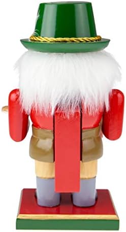 Pametne kreacije njemački Santa 7 inčni tradicionalni drveni Orašar, Svečani božićni dekor za police i stolove