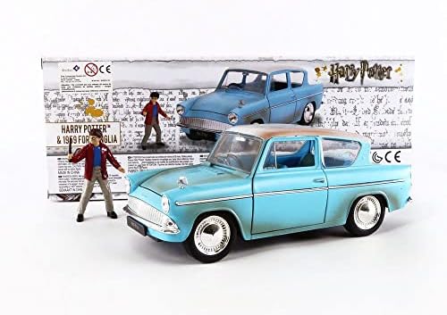 Jada igračke 1:24 Harry Potter i 1959 Ford Anglia Liveno vozilo, zarđalo plavo