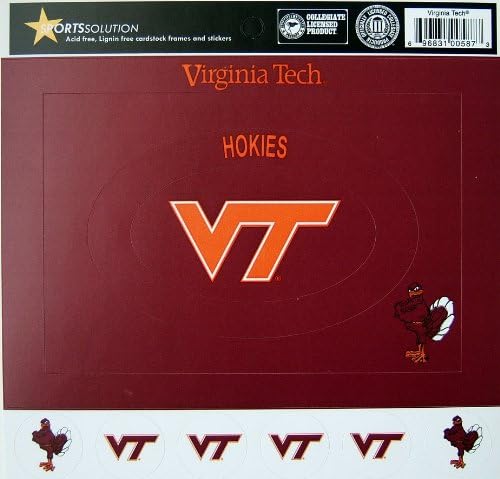 Sportska rešenje Virginia Tech Hokies CardStock Okvir
