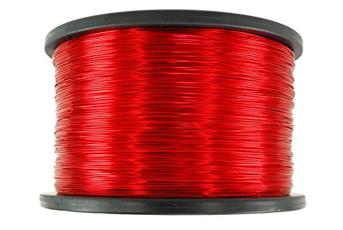 TEMCo 10 AWG bakrena magnetna žica - 2 Oz 4 ft 155°C magnetna zavojnica Crvena