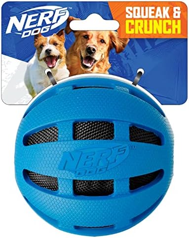 Nerf Crunch i škripa gumena kuglična igračka igračka, jednokrevetna, srednja / velika, plava