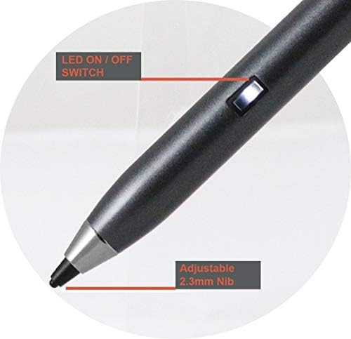 Bronel siva Fine tačaka digitalna aktivna olovka kompatibilna sa ASUS ZenBook UX533FD-A8067T 15,6 inča